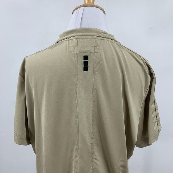 Jamie Sadock Golf Polo Womens L Large Eucalyptus Zipper Snap Button Quarter Zip - Picture 6 of 11